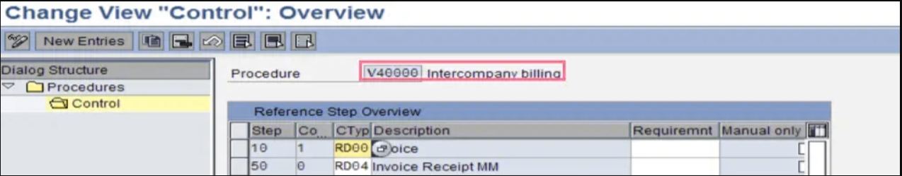 Automatic posting of the intercompany billing